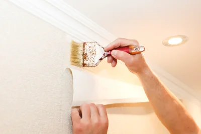 Pose de papier peint à Jumeaux — revêtements muraux et toiles de verre